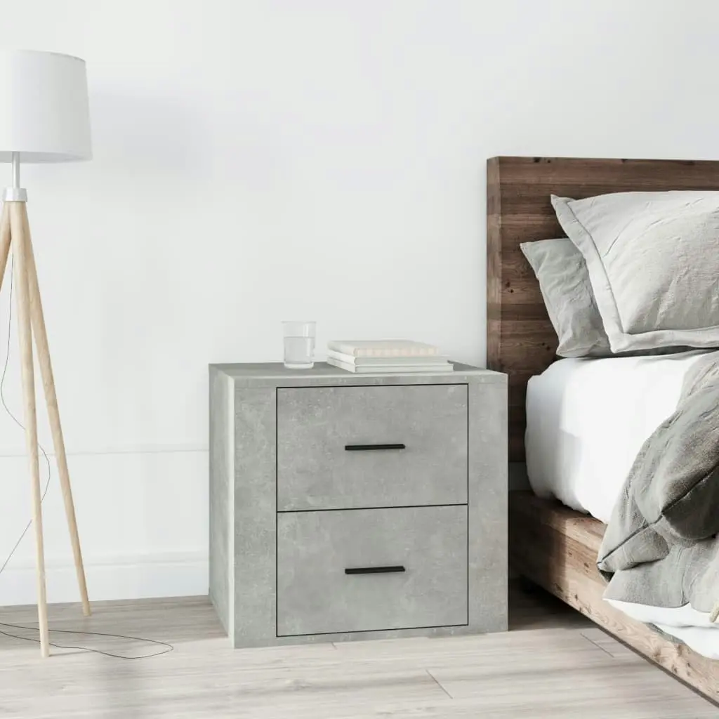 Bedside Cabinet Concrete Grey 50x39x47 cm 816708