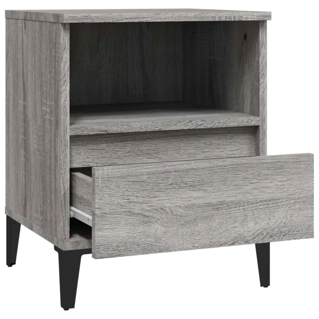 Bedside Cabinet Grey Sonoma 40x35x50 cm 821822