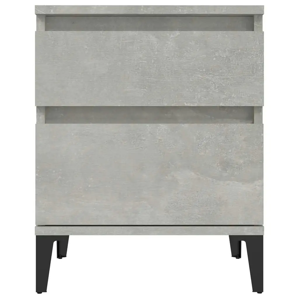 Bedside Cabinet Concrete Grey 40x35x50 cm 821850