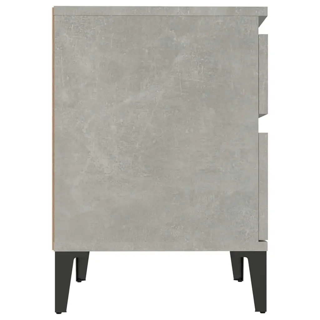 Bedside Cabinet Concrete Grey 40x35x50 cm 821850