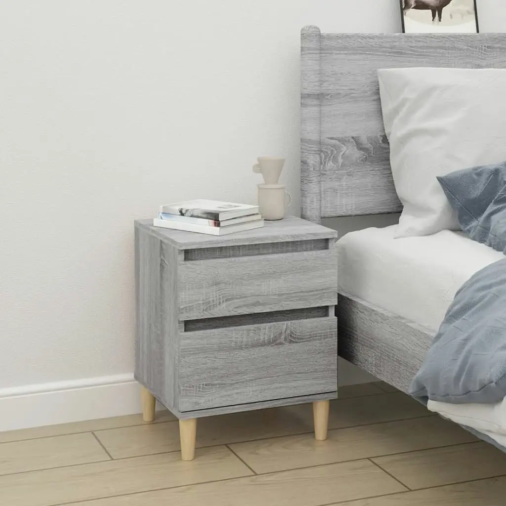 Bedside Cabinet Grey Sonoma 40x35x50 cm 821838