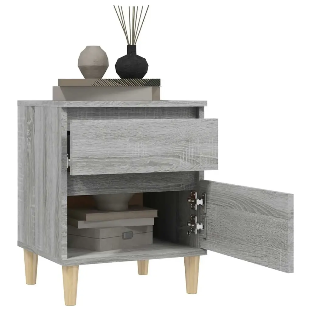 Bedside Cabinet Grey Sonoma 40x35x50 cm 821838