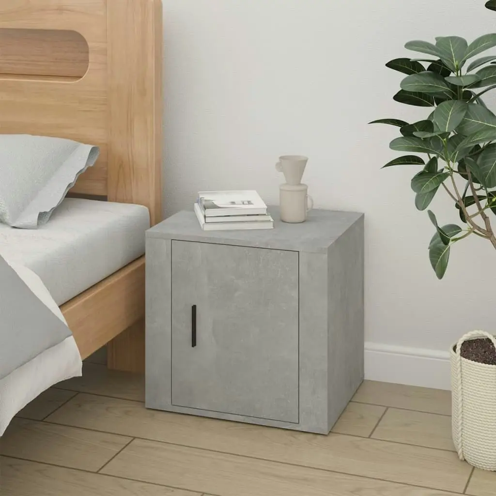 Bedside Cabinet Concrete Grey 50x39x47 cm 816696