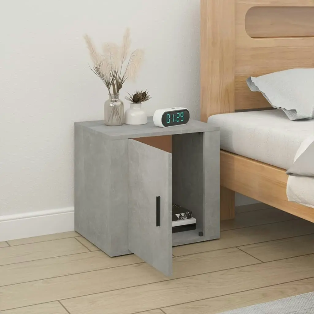 Bedside Cabinet Concrete Grey 50x39x47 cm 816696