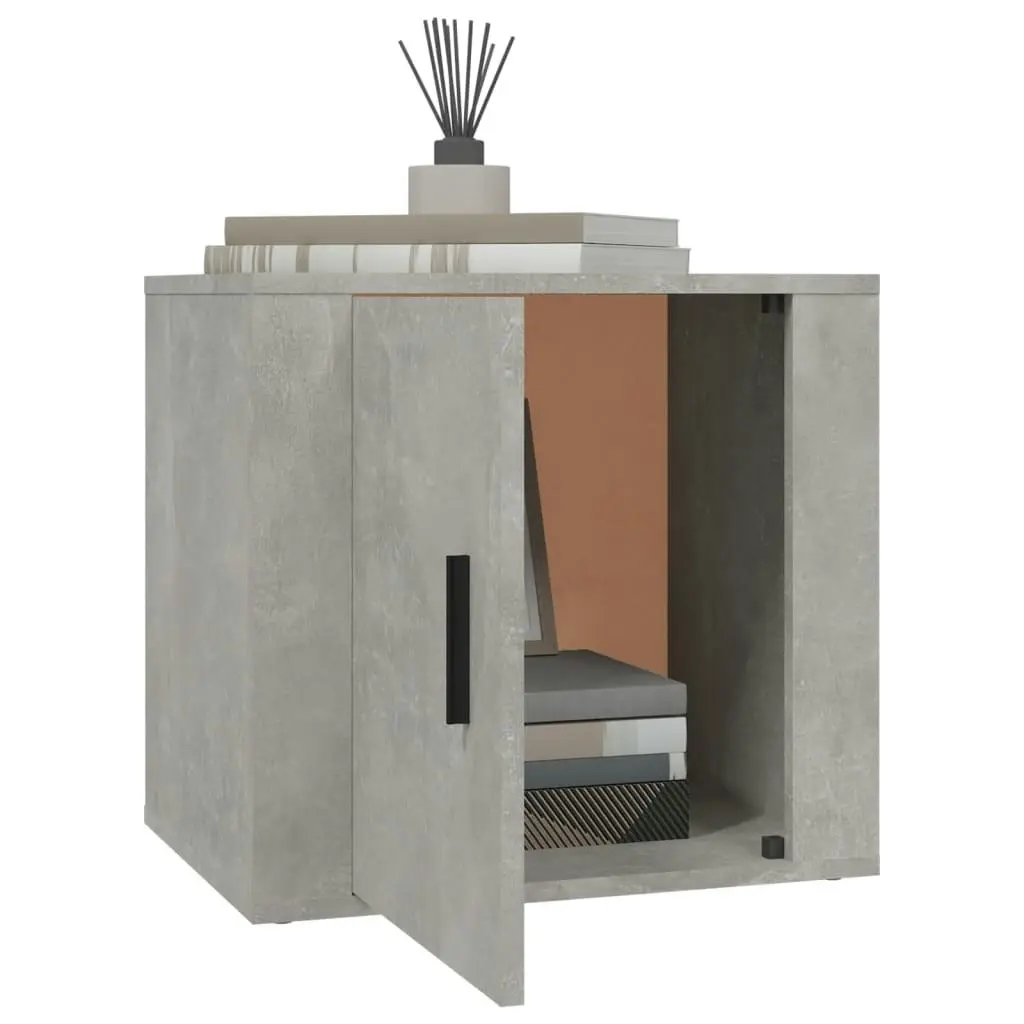 Bedside Cabinet Concrete Grey 50x39x47 cm 816696