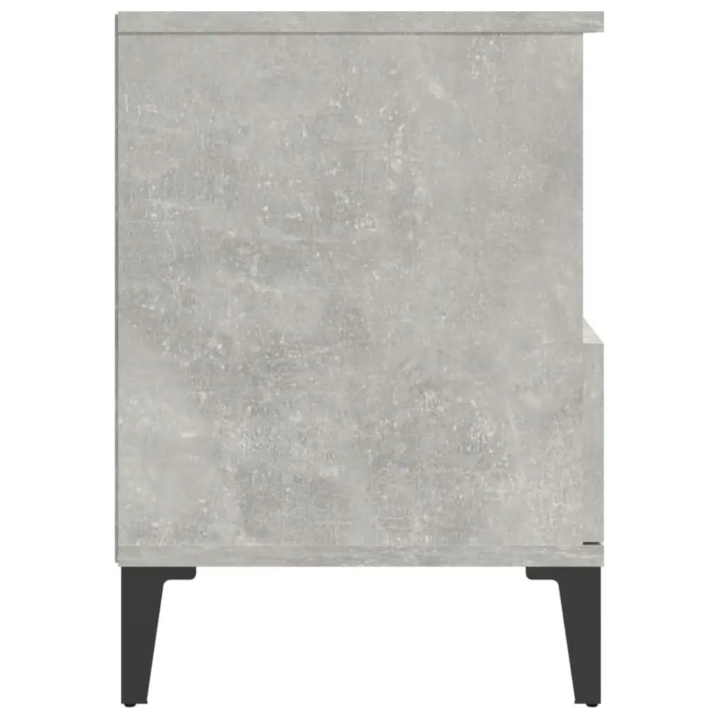 Bedside Cabinet Concrete Grey 40x35x50 cm 821818