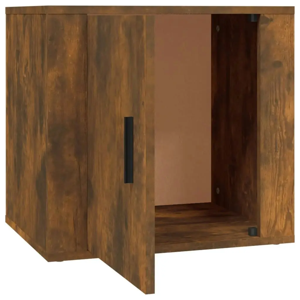 Bedside Cabinet Smoked Oak 50x39x47 cm 816698