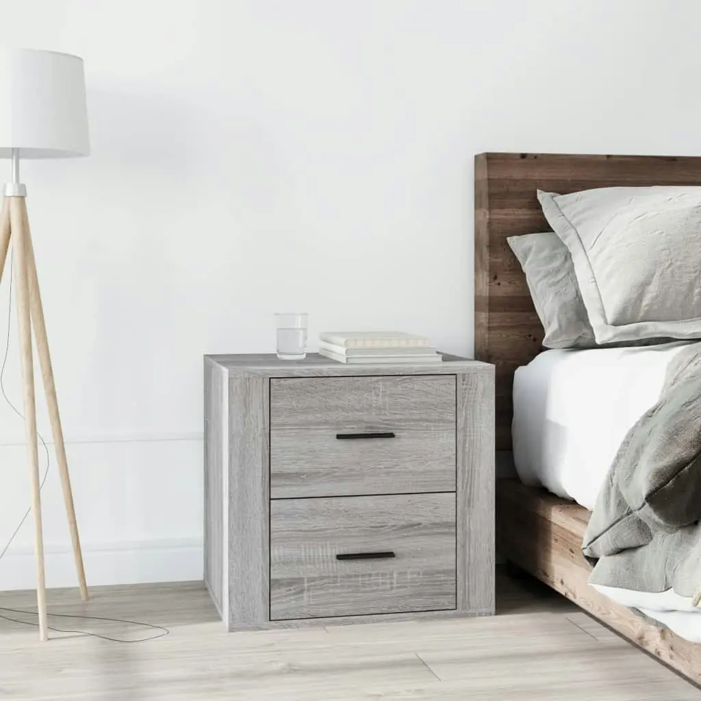 Bedside Cabinet Grey Sonoma 50x39x47 cm 816710