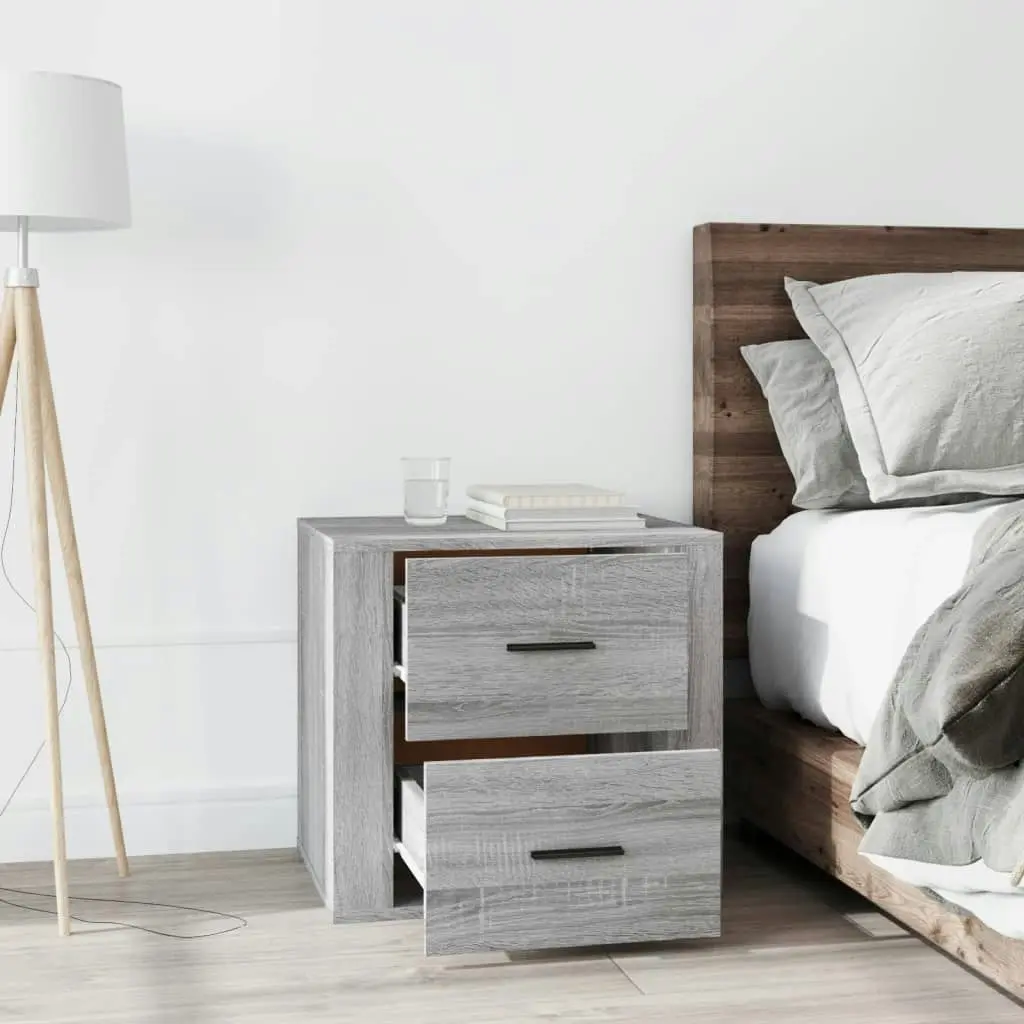 Bedside Cabinet Grey Sonoma 50x39x47 cm 816710