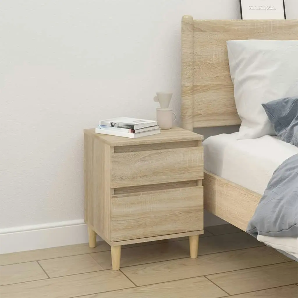 Bedside Cabinet Sonoma Oak 40x35x50 cm 821832