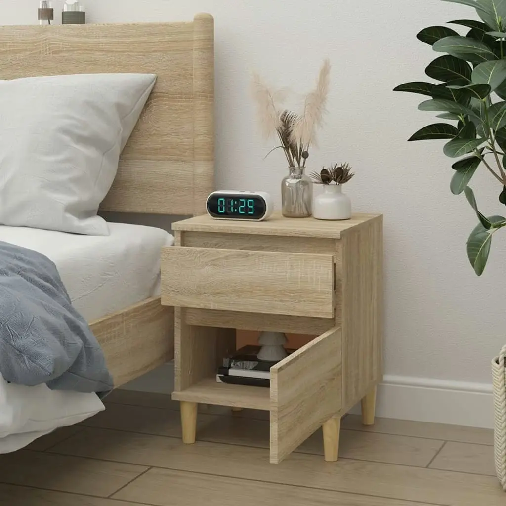 Bedside Cabinet Sonoma Oak 40x35x50 cm 821832