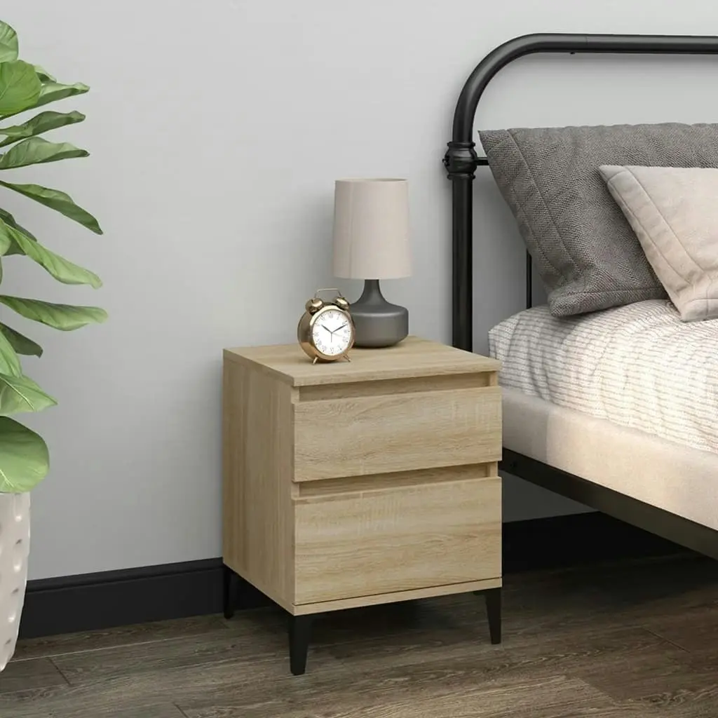 Bedside Cabinet Sonoma Oak 40x35x50 cm 821848