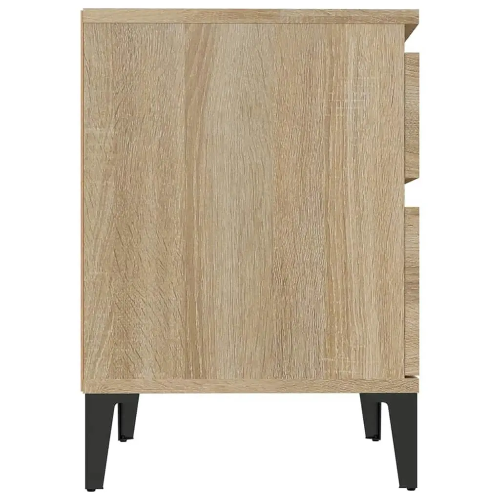 Bedside Cabinet Sonoma Oak 40x35x50 cm 821848