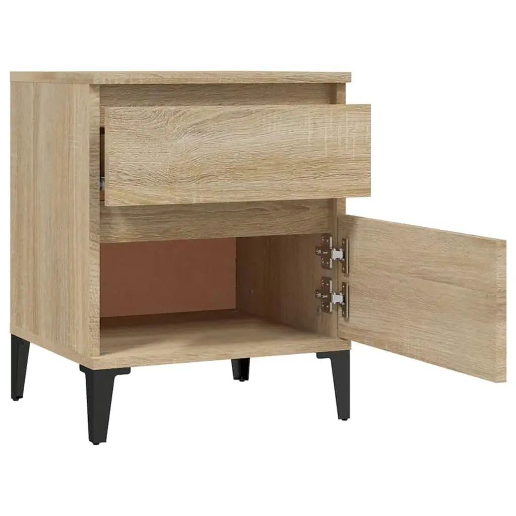 Bedside Cabinet Sonoma Oak 40x35x50 cm 821848