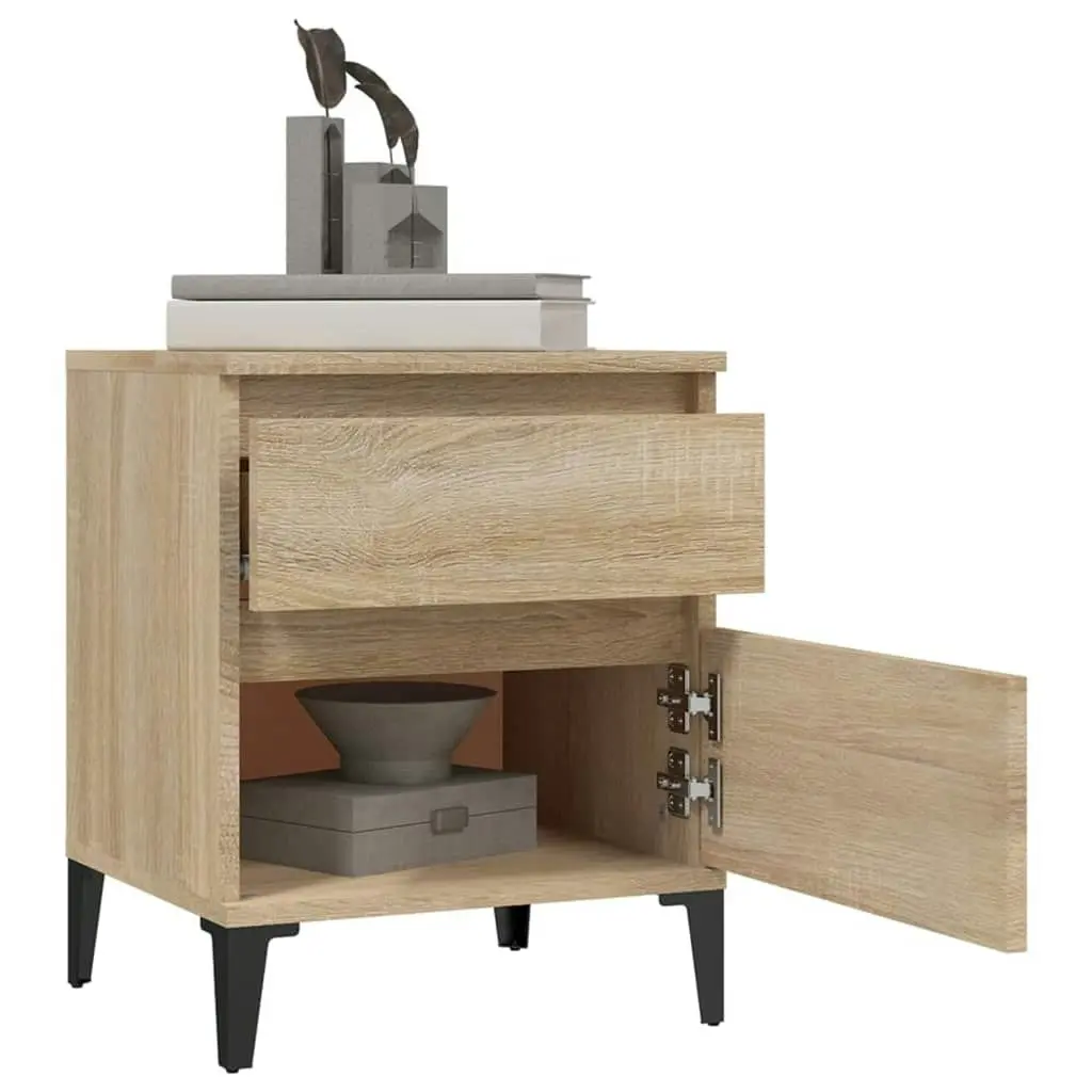 Bedside Cabinet Sonoma Oak 40x35x50 cm 821848