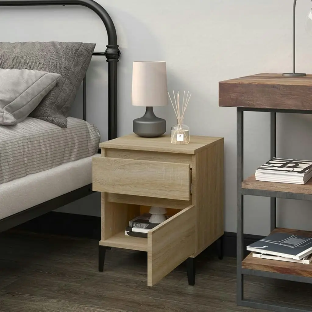 Bedside Cabinet Sonoma Oak 40x35x50 cm 821848