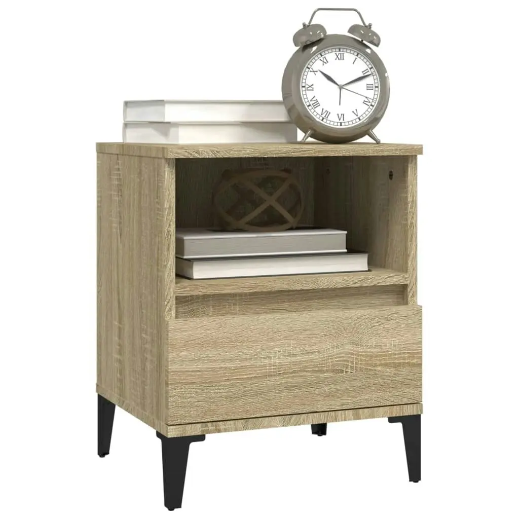 Bedside Cabinet Sonoma Oak 40x35x50 cm 821816