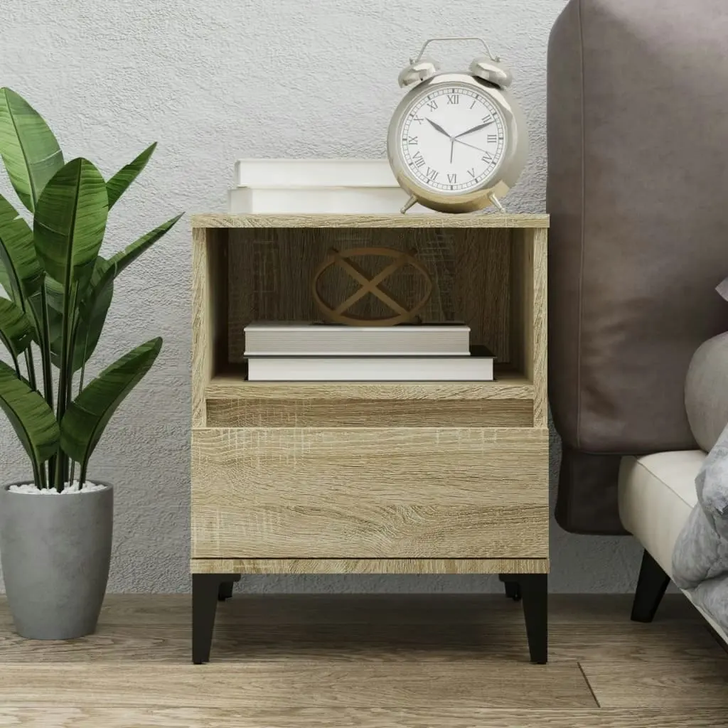 Bedside Cabinet Sonoma Oak 40x35x50 cm 821816