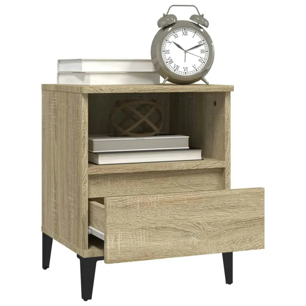 Bedside Cabinet Sonoma Oak 40x35x50 cm 821816