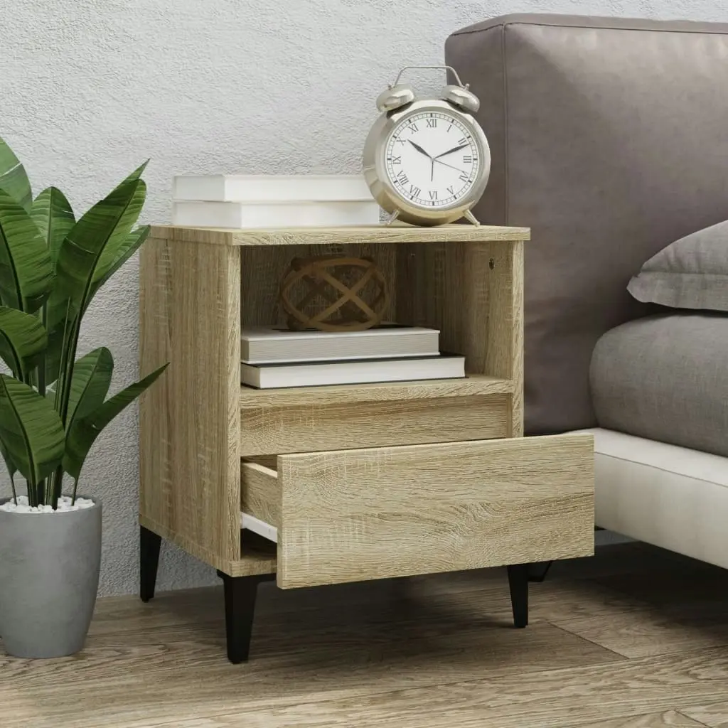 Bedside Cabinet Sonoma Oak 40x35x50 cm 821816