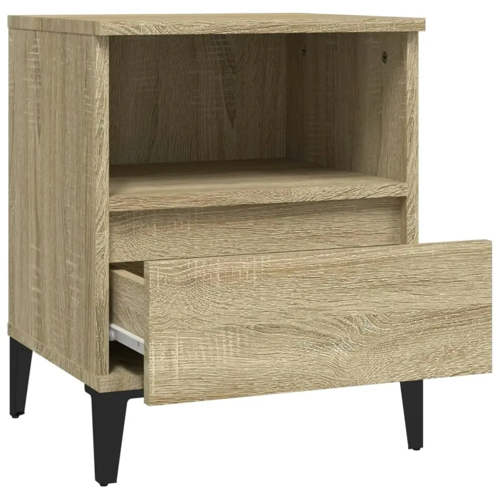 Bedside Cabinet Sonoma Oak 40x35x50 cm 821816