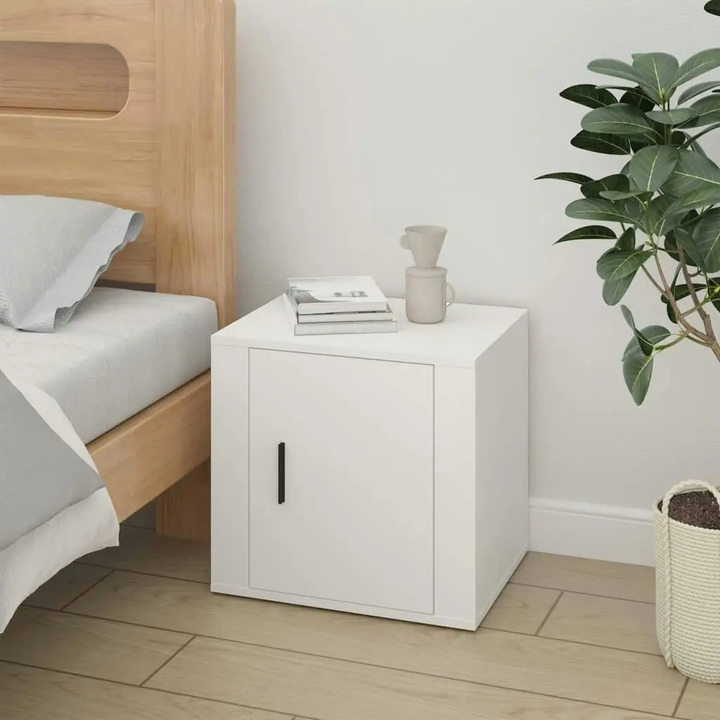 Bedside Cabinet White 50x39x47 cm 816688