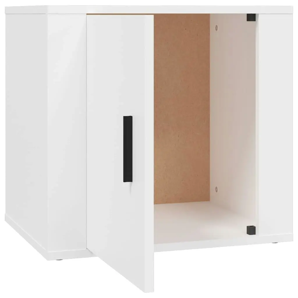 Bedside Cabinet White 50x39x47 cm 816688