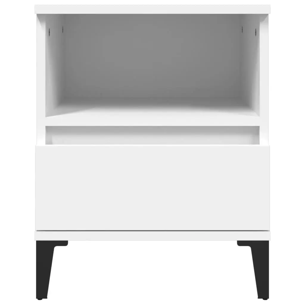 Bedside Cabinet White 40x35x50 cm 821810