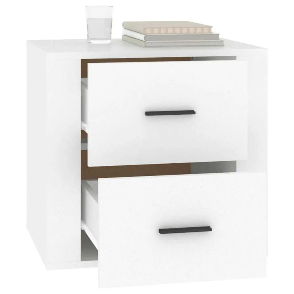 Bedside Cabinet White 50x39x47 cm 816704