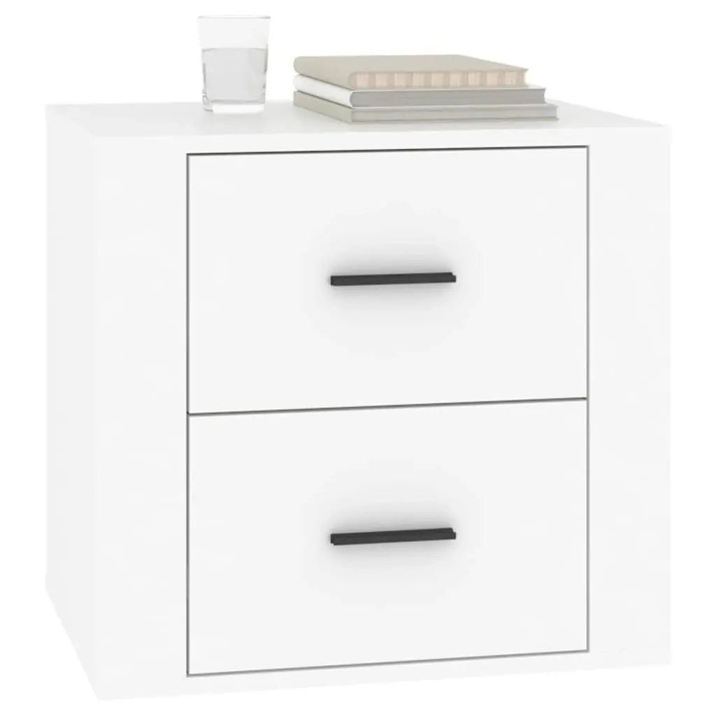 Bedside Cabinet White 50x39x47 cm 816704