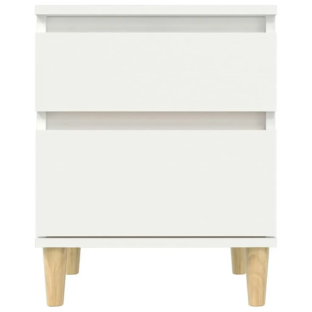 Bedside Cabinet White 40x35x50 cm 821826