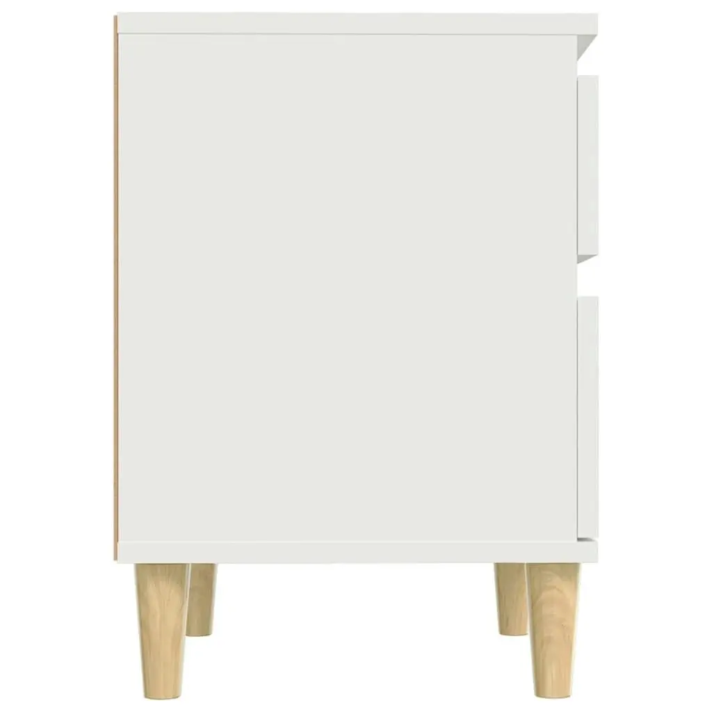 Bedside Cabinet White 40x35x50 cm 821826