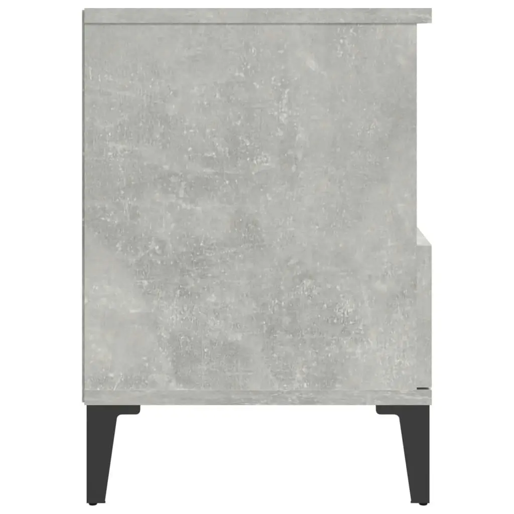 Bedside Cabinets 2 pcs Concrete Grey 40x35x50 cm 821819