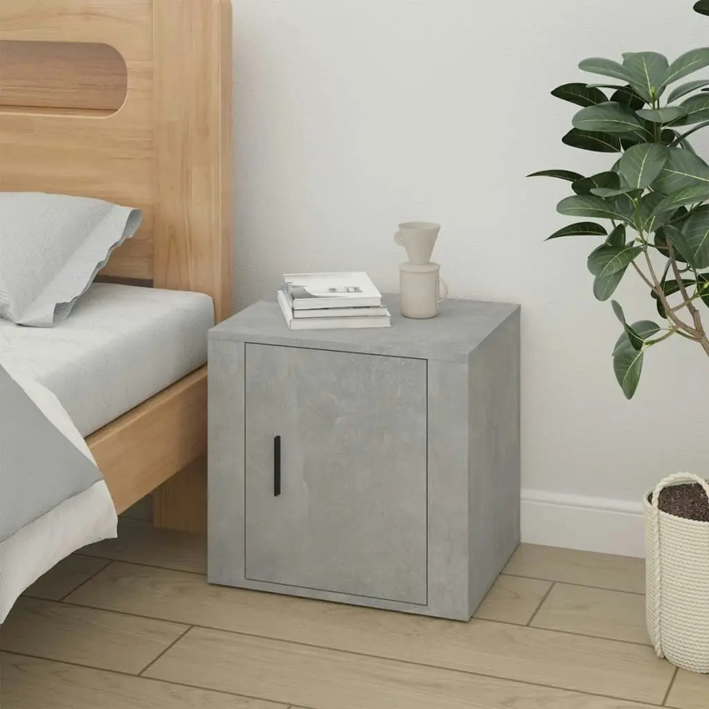 Bedside Cabinets 2 pcs Concrete Grey 50x39x47 cm 816697