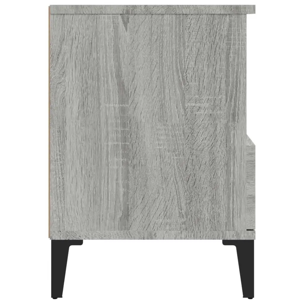 Bedside Cabinets 2 pcs Grey Sonoma 40x35x50 cm 821823