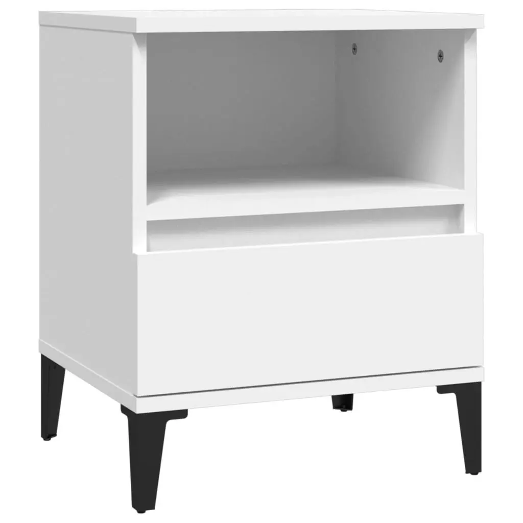 Bedside Cabinets 2 pcs White 40x35x50 cm 821811