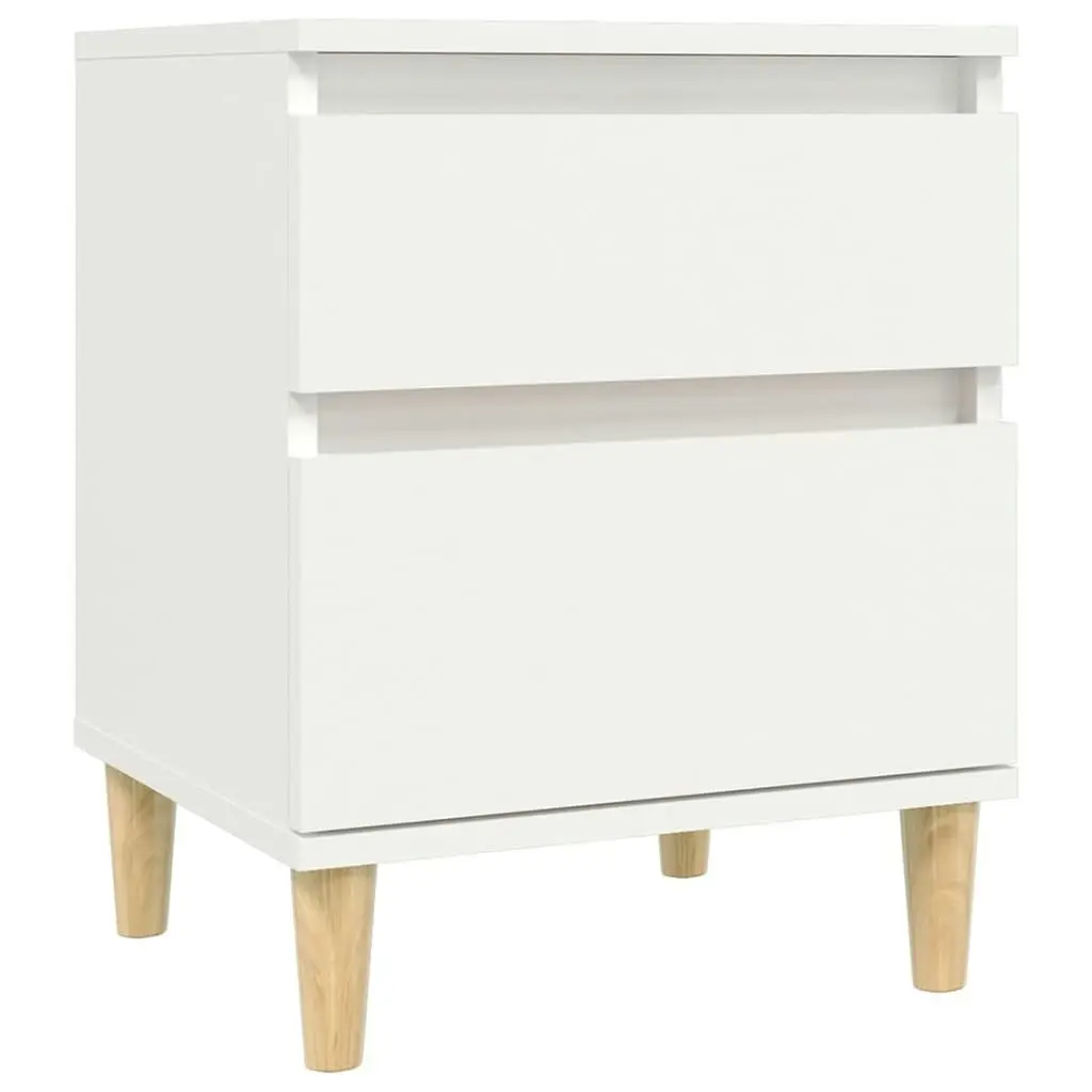 Bedside Cabinets 2 pcs White 40x35x50 cm 821827