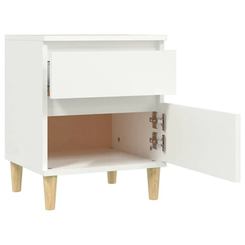 Bedside Cabinets 2 pcs White 40x35x50 cm 821827