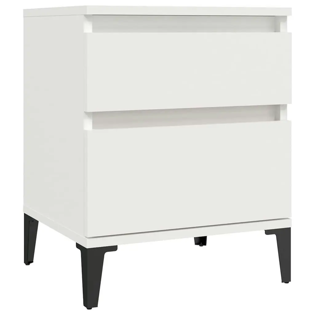 Bedside Cabinets 2 pcs White 40x35x50 cm 821843