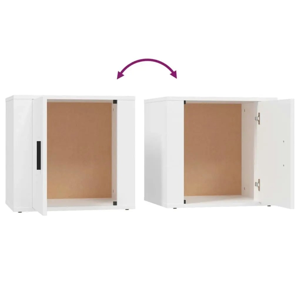 Bedside Cabinets 2 pcs White 50x39x47 cm 816689