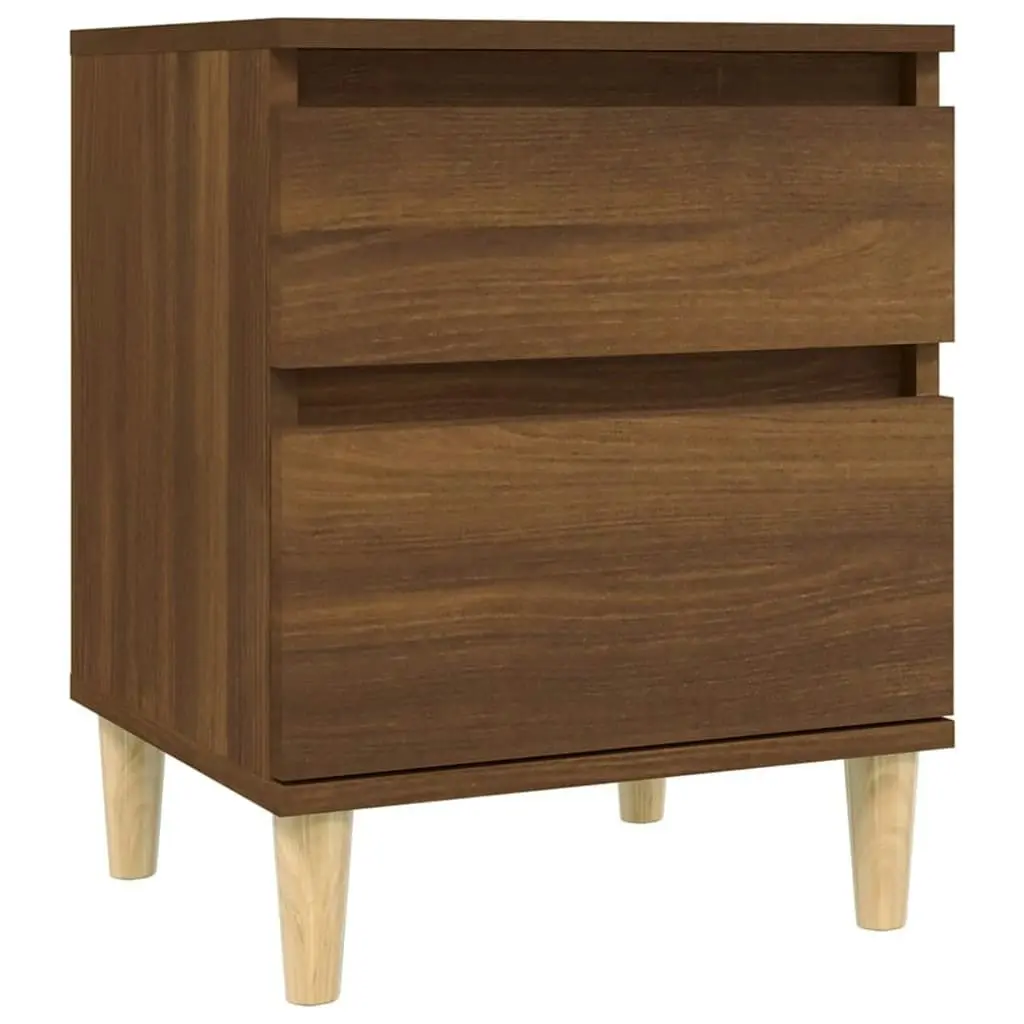 Bedside Cabinets 2 pcs Brown Oak 40x35x50 cm 821841