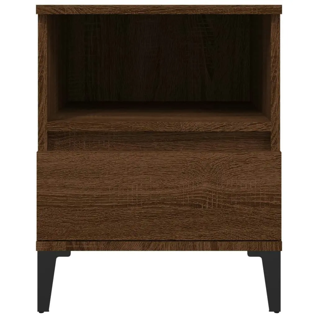 Bedside Cabinets 2 pcs Brown Oak 40x35x50 cm 821825