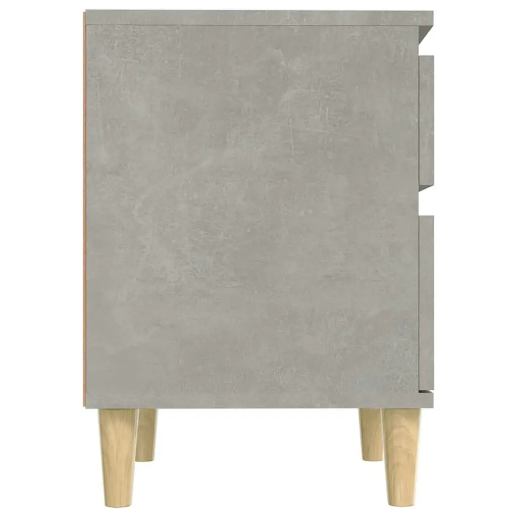 Bedside Cabinets 2 pcs Concrete Grey 40x35x50 cm 821835