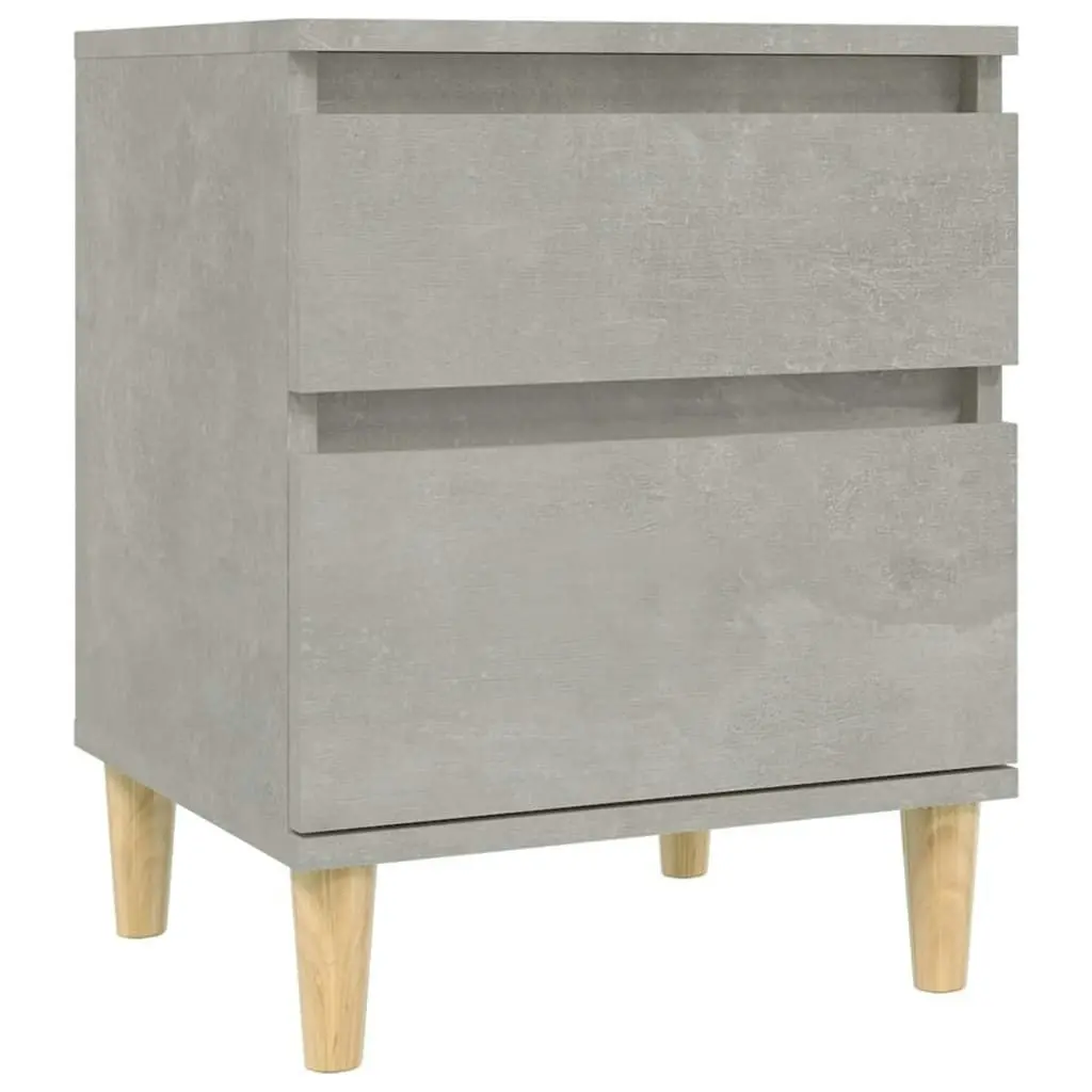 Bedside Cabinets 2 pcs Concrete Grey 40x35x50 cm 821835