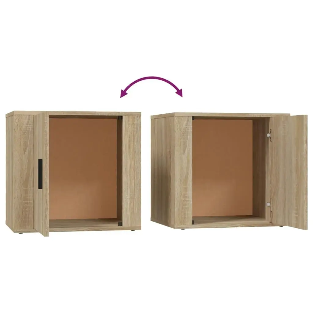 Bedside Cabinets 2 pcs Sonoma Oak 50x39x47 cm 816695