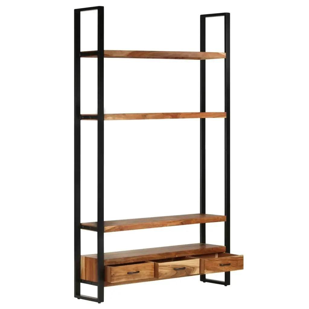 Bookshelf 118x30x200 cm Solid Acacia Wood 321053