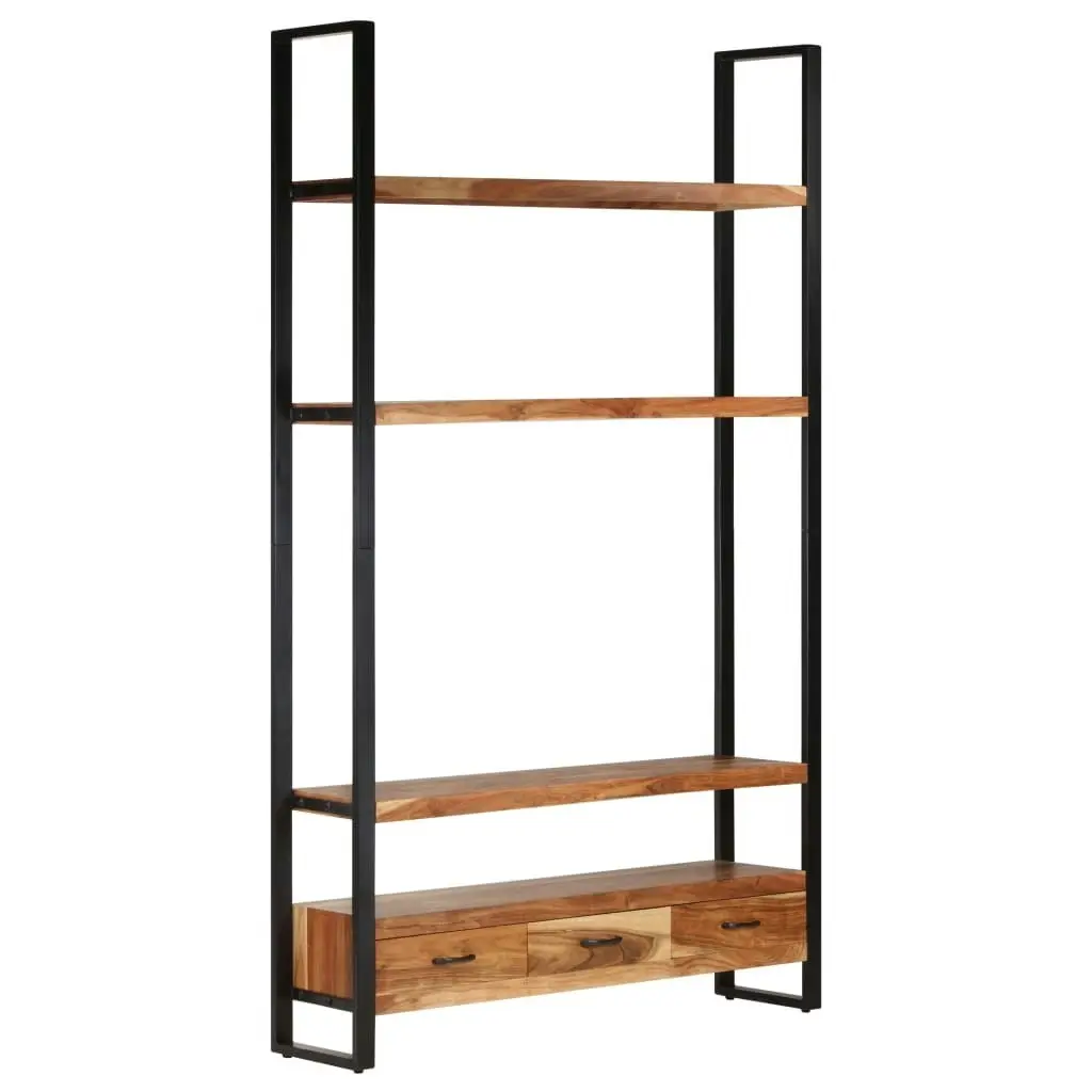 Bookshelf 118x30x200 cm Solid Acacia Wood 321053