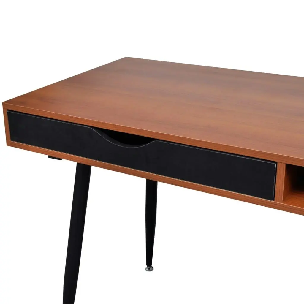 Brown Workstation Computer Desk Laptop Table 20086