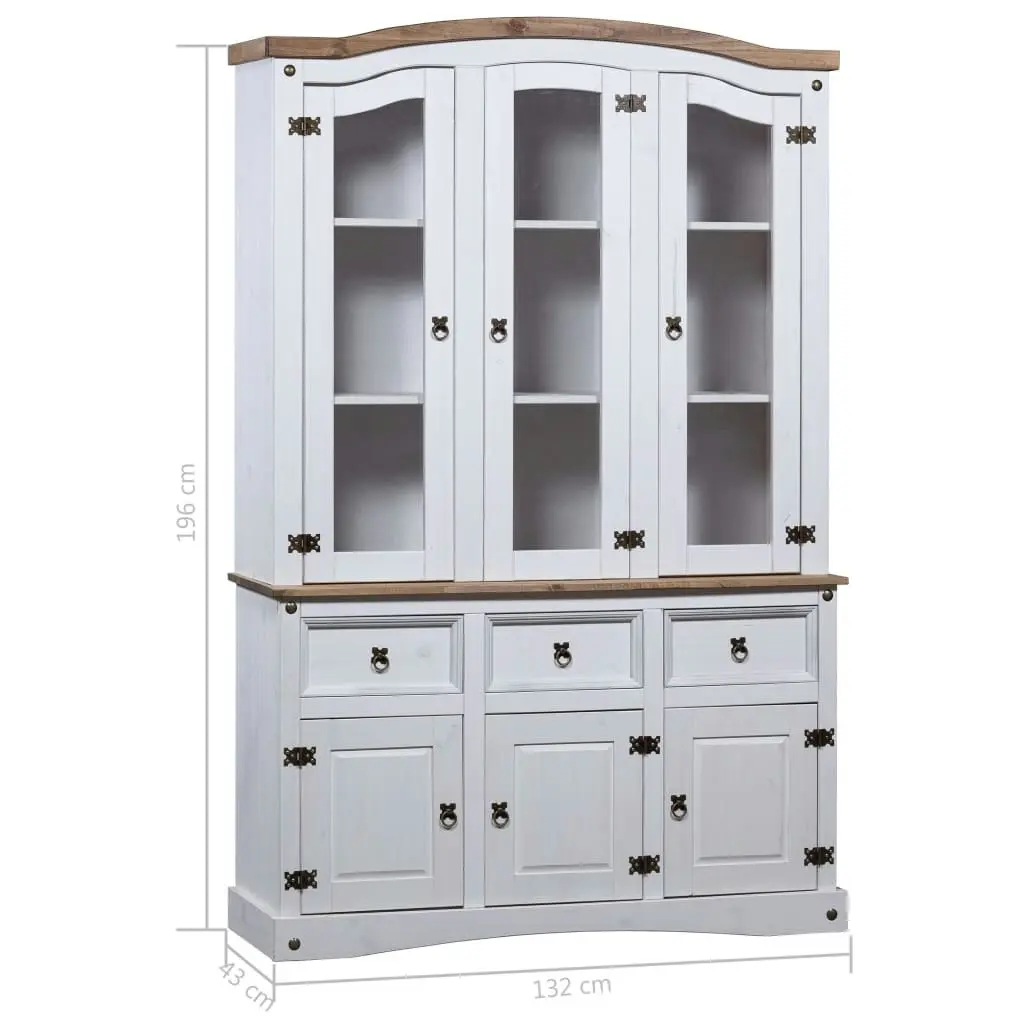 Buffet & Hutch Mexican Pine Corona Range White 282648