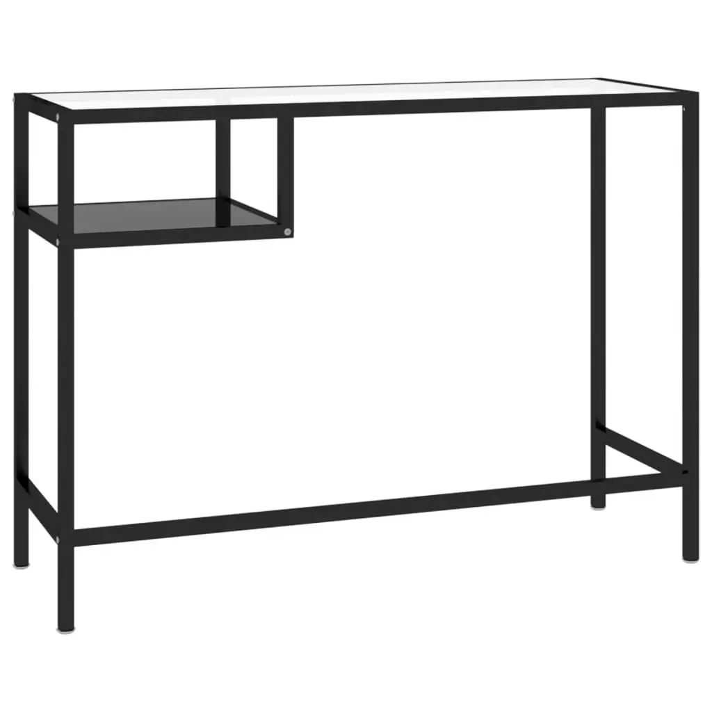 Computer Desk Black 100x36x74 cm Glass 331622